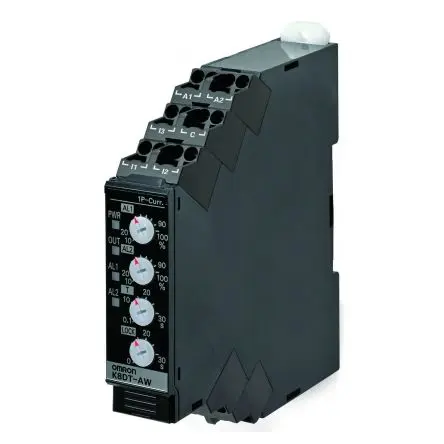Produktfoto 1 von Omron K8DT-AW Überwachungsrelais 3-phasig, 1-poliger Umschalter Unterstrom, Überstrom 10A - 200A, DIN-Hutschiene, 100V