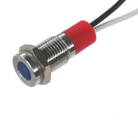 Produktfoto 1 von CML PL08SL Edelstahl-Panel-Leuchte Blau Panel-LED, Draht 24V 8 mm, IP67
