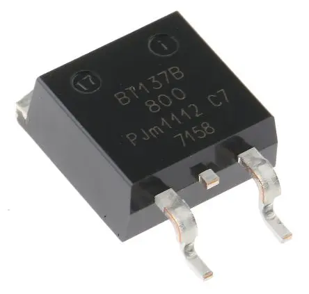 WeEn Semiconductors Co., Ltd TRIAC 8 A TO-263 Oberfläche Gate Trigger 1.5 V 70 mA, 800 V 3-Pin