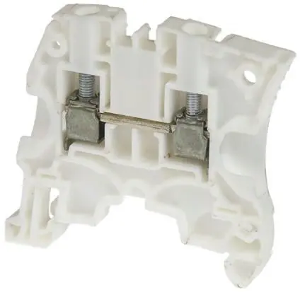 Produktfoto 1 von Entrelec ZS4 Anschlussklemmenblock für Durchkontaktierung 1 Weiß, 4mm², 1000V ac Schraubbefestigung ATEX