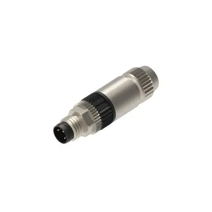 Produktfoto 1 von Lumberg Automation M12 IDC M8 Industrie-Rundsteckverbinder Stecker 4-polig Stecker 4A Kabel IP65, IP67