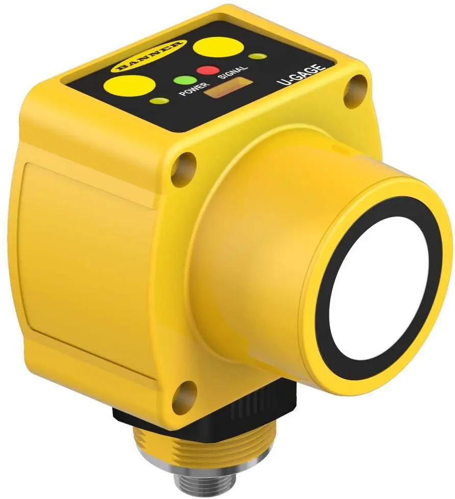 Produktfoto 1 von Banner M12 Näherungssensor Ultraschall, zylindrisch 5 m 0-20 mA PNP/NPN 10 → 30 V DC NO/NC
