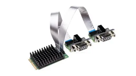 Produktfoto 1 von Hilscher 2 Anschl. Mini-PCI Express Serielle Karte 12Mbit/s D-Sub