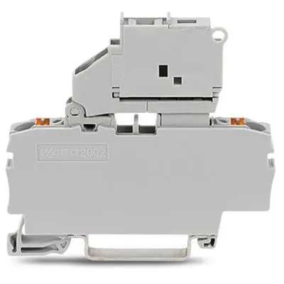 Produktfoto 1 von WAGO TOPJOB S Abgesicherter Anschlussklemmenblock 1 Grau, 2.5mm², 250V Einsteck-Anschluss Abgesichert IECEx/ATEX/CSA