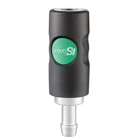 Produktfoto 1 von PREVOST Sicherheits-Schnellkupplung, Verbundwerkstoff Hose Barb, Kupplungselement für das Schlauchende, 9mm