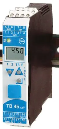 Produktfoto 1 von P.M.A TB 45 PID Temperaturregler 2, 2 x Relais Ausgang/ Digital, Thermoelement, Universitäten, Spannung,