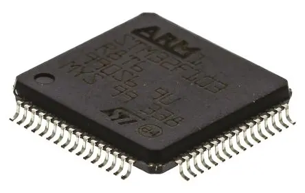 Produktfoto 1 von STMicroelectronics Mikrocontroller STM32F103R8 ARM Cortex M3 32 bit Flash Oberfläche 64kB LQFP 64-Pin 72 MHz 20 kB RAM