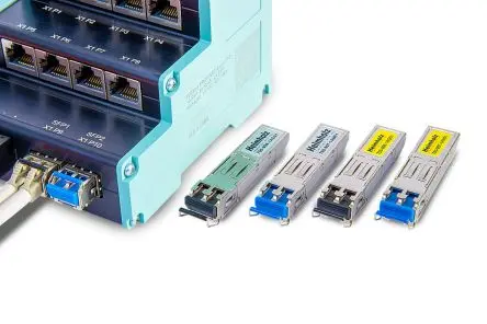 Produktfoto 1 von Helmholz GmbH & Co. KG SFP-Transceiver, LC, Halb-Duplex, Voll-Duplex, Multimodus 1.25 Gbit/s 500 m, 1000Mbit/s