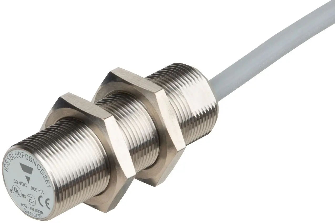 Carlo Gavazzi ICS18 M18 Näherungssensor Induktiv, Gewinderohr 8 mm NPN 8 → 60 V dc / 200 mA NC, IP67, IP68, IP69K