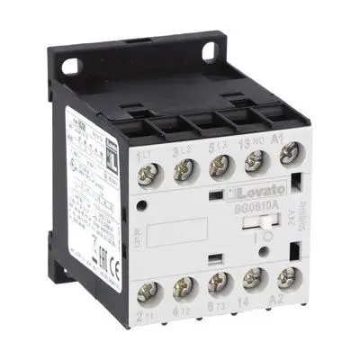 Produktfoto 1 von Lovato BG06 Schütz 48V ac-Spule, 3-polig, 690V / 16 A 18 kW 1 Schließer