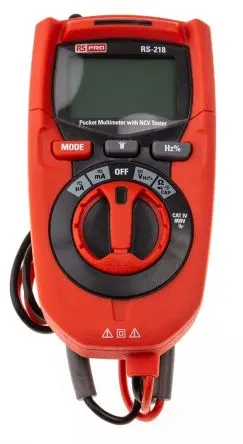 RS PRO RS-218 Tragbar Digital Multimeter Echteffektivwert, CAT IV 600 V ac / 200 mA ac 200 mA dc, 40 mΩ