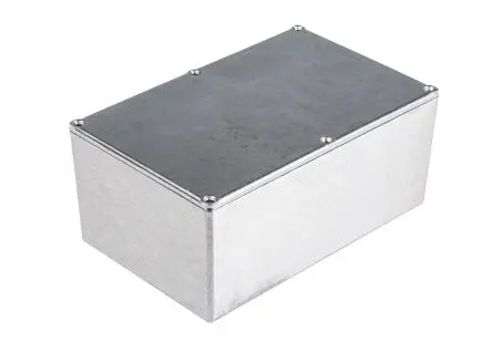 Produktfoto 1 von RS PRO; Gehäuse; Aluminiumdruckguss; Silber IP54 Breite 111.6 mm Höhe 60.5 mm Länge 191.6 mm