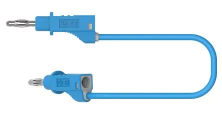 Electro PJP Stecker 12A Stecker / Stecker, Blau 200 mm, 30V ac/dc, 60 V ac/dc