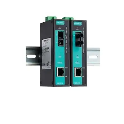 Produktfoto 1 von MOXA Ethernet-Medienkonverter 100Mbit/s, Singlemode, Multimodus, Multimodus 40 km 100 Mbit/s, Anschluss: 10/100