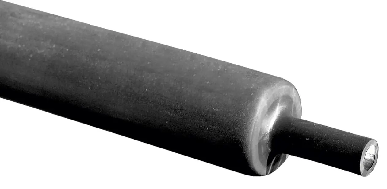 Produktfoto 1 von RS PRO RPKH1 Wärmeschrumpfschlauch, Polyolefin Schwarz, Ø 12 mm, Länge 100cm