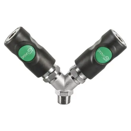 Produktfoto 1 von PREVOST Y-förmige Sicherheitsschnellkupplung, Verbundwerkstoff 1/2 in Stecker, BSP