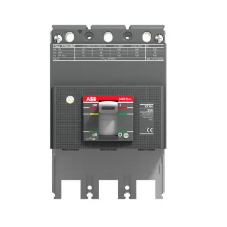 Produktfoto 1 von ABB Tmax XT 1SDA06, Kompaktschutzschalter 3-polig, 85A Feststehend / Abschaltvermögen 85 kA 690V ac 500 V dc
