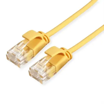 Produktfoto 1 von Roline 21.15 Cat6a Ethernet-Kabel, 3 m, Gelb 8 Ungeschirmt, Aussen ø 3.4 mm Außen-ø , Raucharm halogenfrei