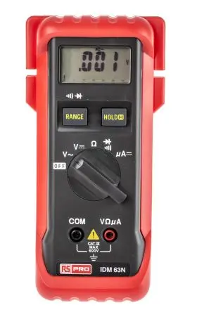 Produktfoto 1 von RS PRO IDM63N Tragbar Digital Multimeter, CAT III
