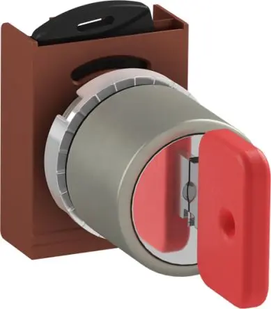 Produktfoto 1 von ABB 1SFA1 Druckschalter, Grün Tastend Rund mit Schlüssel, IP66