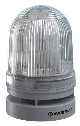 Produktfoto 1 von Werma 461 Xenon, Filament/Warnsummer-Licht Beacon-Sounder-Kombination 230V Klar IP65 Wand / 92 dB 98 dB @ 1m