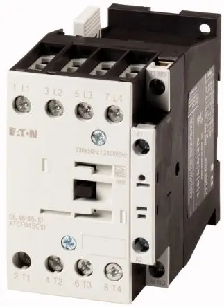 Produktfoto 1 von Eaton DILM Schütz 110V-Spule, 4-polig / 45 A 14 kW 1 Schließer Umkehrend 1-Hilfskontakte