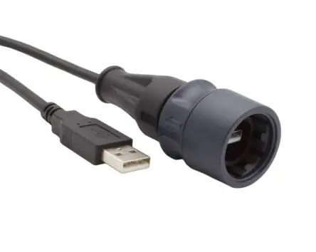 Produktfoto 1 von Bulgin Stecker USB-Kabel Stecker / USB Typ A, 3 m USB 2.0