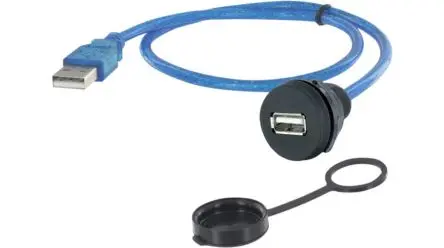 Produktfoto 1 von Encitech Connectors Stecker USB-Kabel, USB Typ A, 1 m Blau
