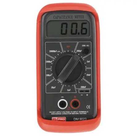 Produktfoto 1 von RS PRO Tragbar Kapazitätsmessgerät 20 mF, 800 Hz LCD