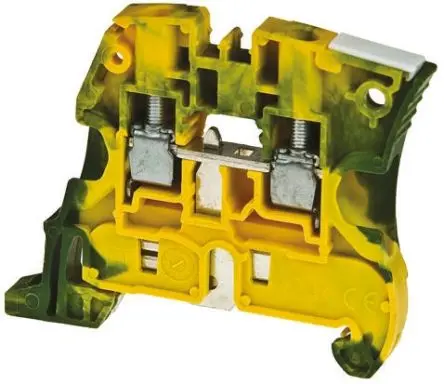 Produktfoto 1 von Entrelec ZS16 DIN-Tragschiene Grün, Gelb, 16mm², 1000V ac Schraubbefestigung ATEX