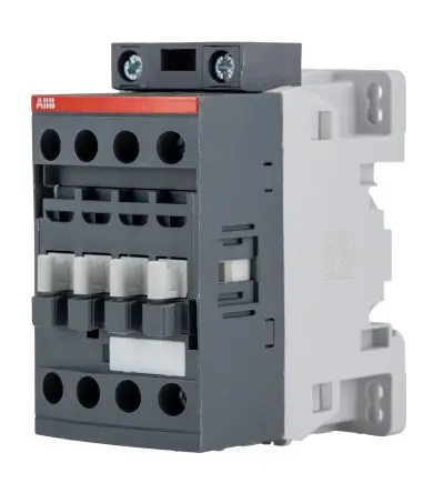 Produktfoto 1 von ABB AF Schütz 250V-Spule, 3-polig / 25 A 250V 4 kW 3 Schließer Motorsteuerung 1-Hilfskontakte