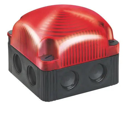 Produktfoto 1 von Werma 853 LED Signalleuchte 12V Rot Wand, Basis x 81 mm IP65