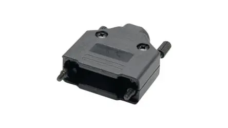 Produktfoto 1 von Encitech Connectors DTPK-P D-Sub-Gehäuse, D: D-SUB, Schwarz, Größe DE, aus Kunststoff