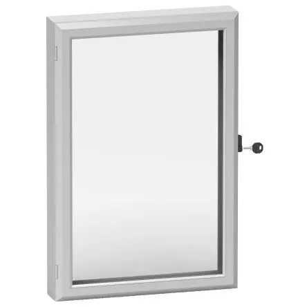 Produktfoto 1 von Schneider Electric PanelSeT Sichtfenster 77 mm x 400mm Spacial S3D x 500 mm, Transparentes Acryl Aluminium, IP55, Grau