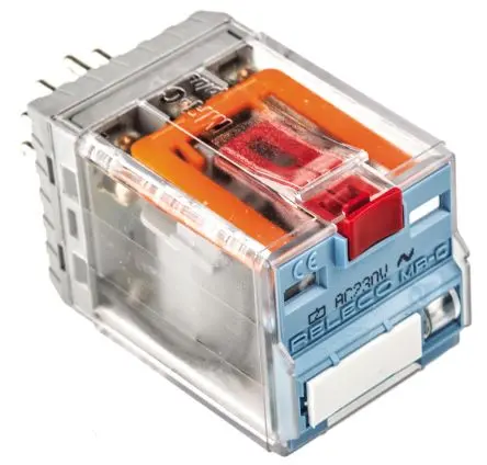 Produktfoto 1 von Releco MRC Leistungsrelais 230V ac Spule Dreipoliger Umschalter 10A 7 kΩ 2.2 W