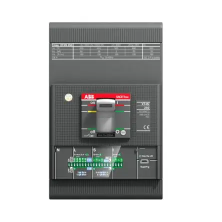 Produktfoto 1 von ABB Tmax XT 1SDA06, Kompaktschutzschalter 3-polig, 250A Feststehend / Abschaltvermögen 85 kA 690V ac