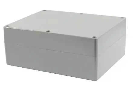 Produktfoto 1 von Hammond 1555; Gehäuse; Polycarbonat; Hellgrau IP68 Breite 240 mm Höhe 119.9 mm Länge 300 mm