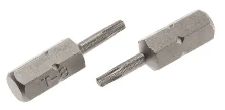 Produktfoto 1 von RS PRO 1/4 in T8 mm Innensechsrund Schraubbit, aus CrMo-Stahl, 50-teilig, 25mm