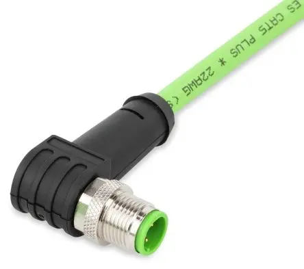 Produktfoto 1 von WAGO M12 Ethernet-Kabel, 10 m, Grün Geschirmt, Polyurethan