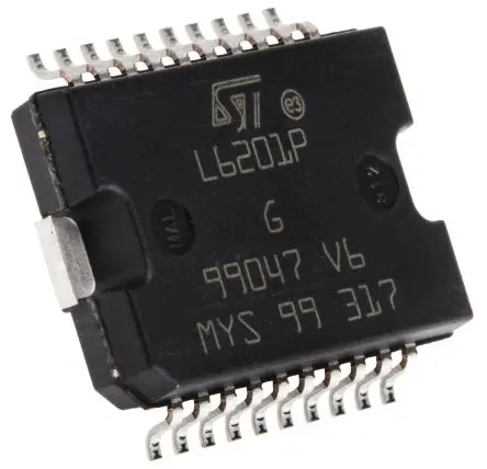 Produktfoto 1 von STMicroelectronics Motortreiber-IC Vollbrücke 48 V, 4 A, 100 kHz, 20 W, PowerSO, 20-Pin, 48V, Gleichstrommotor