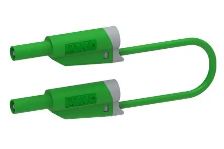 Electro PJP Messleitung 36A Stecker / Stecker, Grün Polyvinylchlorid-isoliert 2 m, 600V