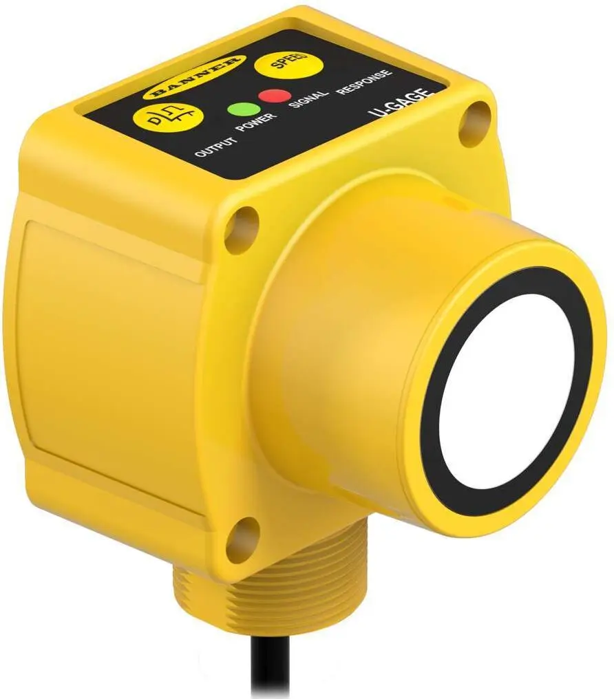 Produktfoto 1 von Banner Ultraschallsensor Ultraschall, zylindrisch 200 → 8 mm Relais 85 → 264 V AC NO+NC