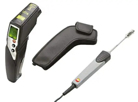 Produktfoto 1 von Testo 830-T4-Set Infrarot-Thermometer-Paket, -30 °C 30:1, bis 400 °C, ±1°C, F, °C, ISO-kalibriert