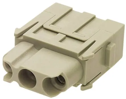 Produktfoto 1 von HARTING 0914 Modul für robusten Stromversorgungsstecker Buchse, 3-polig 40A, Kabel, Axialmodul