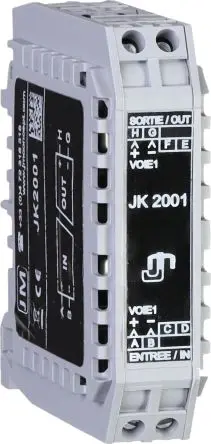 Produktfoto 1 von JM CONCEPT Serie JK Signalwandler, Strom 0 → 20 mA EIN / Strom/Spannung DIN-Hutschiene
