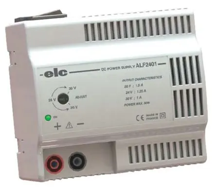 Produktfoto 1 von ELC Analog 1 20 V bis 30 V 20V IEC 320 Labornetzgerät 1.5 A 30 W, ISO-kalibriert