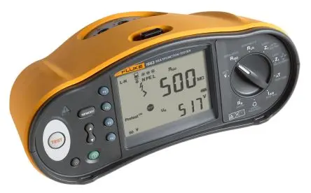 Produktfoto 1 von Fluke 1663 Multifunktionsprüfgerät Phase-zu-Erde, Phase auf Neutral Erdungswiderstandsmessung Automatischer FI Test USB