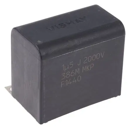 Vishay MKP386M Folienkondensator 2 kV dc 1.5 μF ±5 %, Schraubanschlussklemme Raster 43 mm
