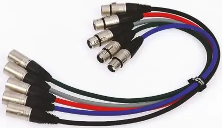Produktfoto 1 von Van Damme Stecker XLR-Kabel XLR3 Buchse XLR3 2.5 m Schwarz