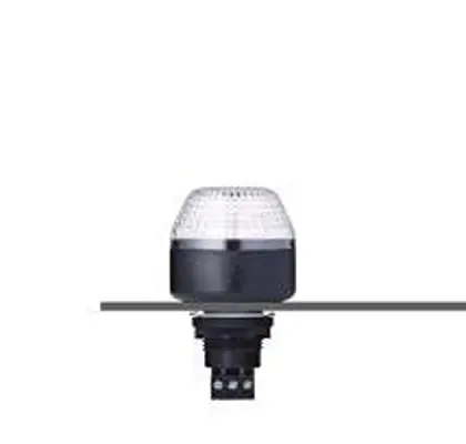 Produktfoto 1 von AUER Signal M22 LED Filament/Warnsummer, Dauer Signalleuchte 12V Klar Panel, Ø 44 mm x 76 mm IP65